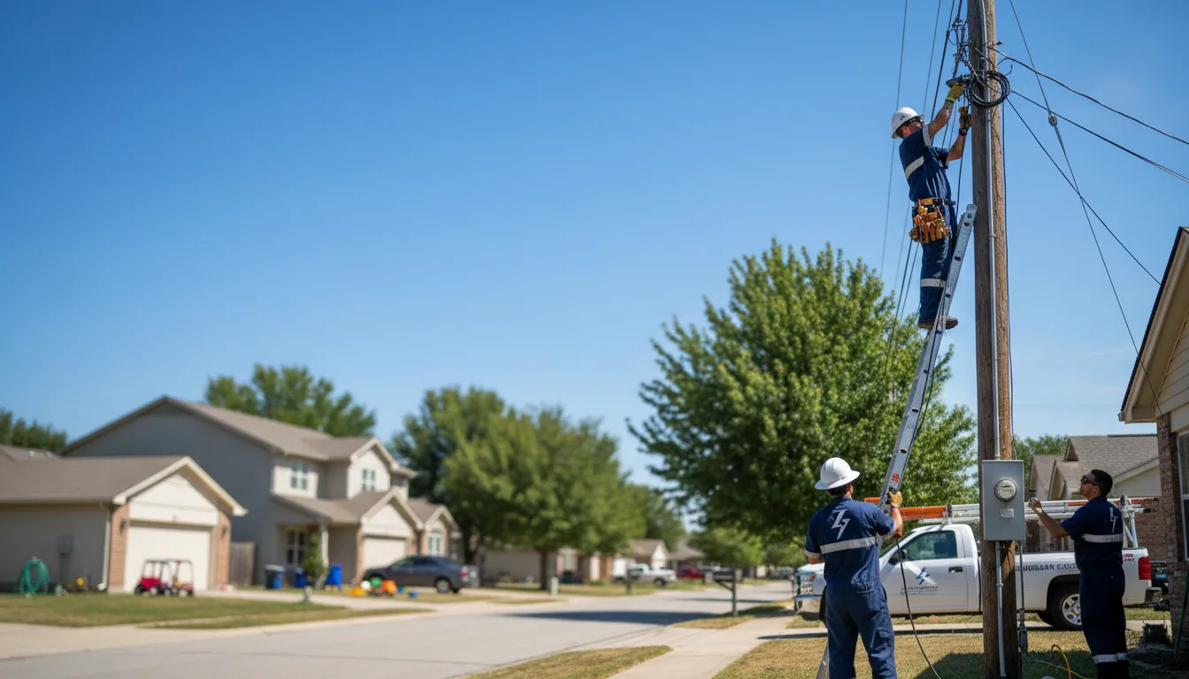 Residential electrician providing installation services in Birnamwood, WI